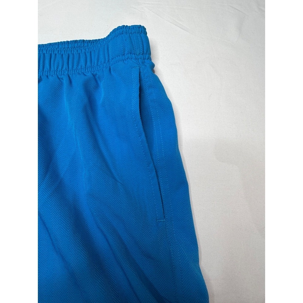Broken Threads Blue Swim Trunks Men's XL Lined Beach Shorts Neon Pockets - Picture 4 of 10